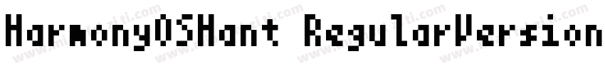 HarmonyOSHant RegularVersion 1000字体转换